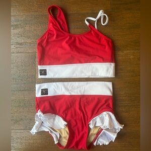 Kandi Kouture Red and White Dance Wear Set - CXL